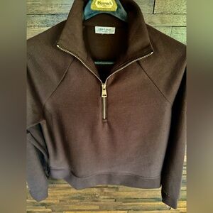 Cable & gauge woman’s Chocolate Zip-Up Sweater